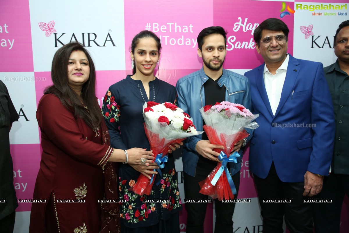 Saina Nehwal & Parupalli Kashyap Launch Kaira’s 111th Store at Saratha City Capital Mall, Kondapur