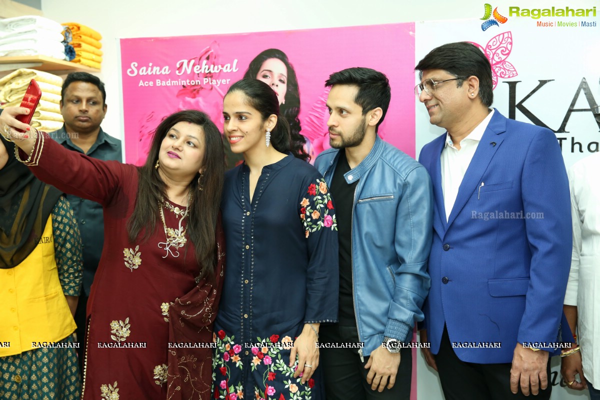 Saina Nehwal & Parupalli Kashyap Launch Kaira’s 111th Store at Saratha City Capital Mall, Kondapur