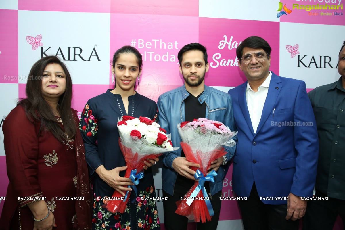 Saina Nehwal & Parupalli Kashyap Launch Kaira’s 111th Store at Saratha City Capital Mall, Kondapur