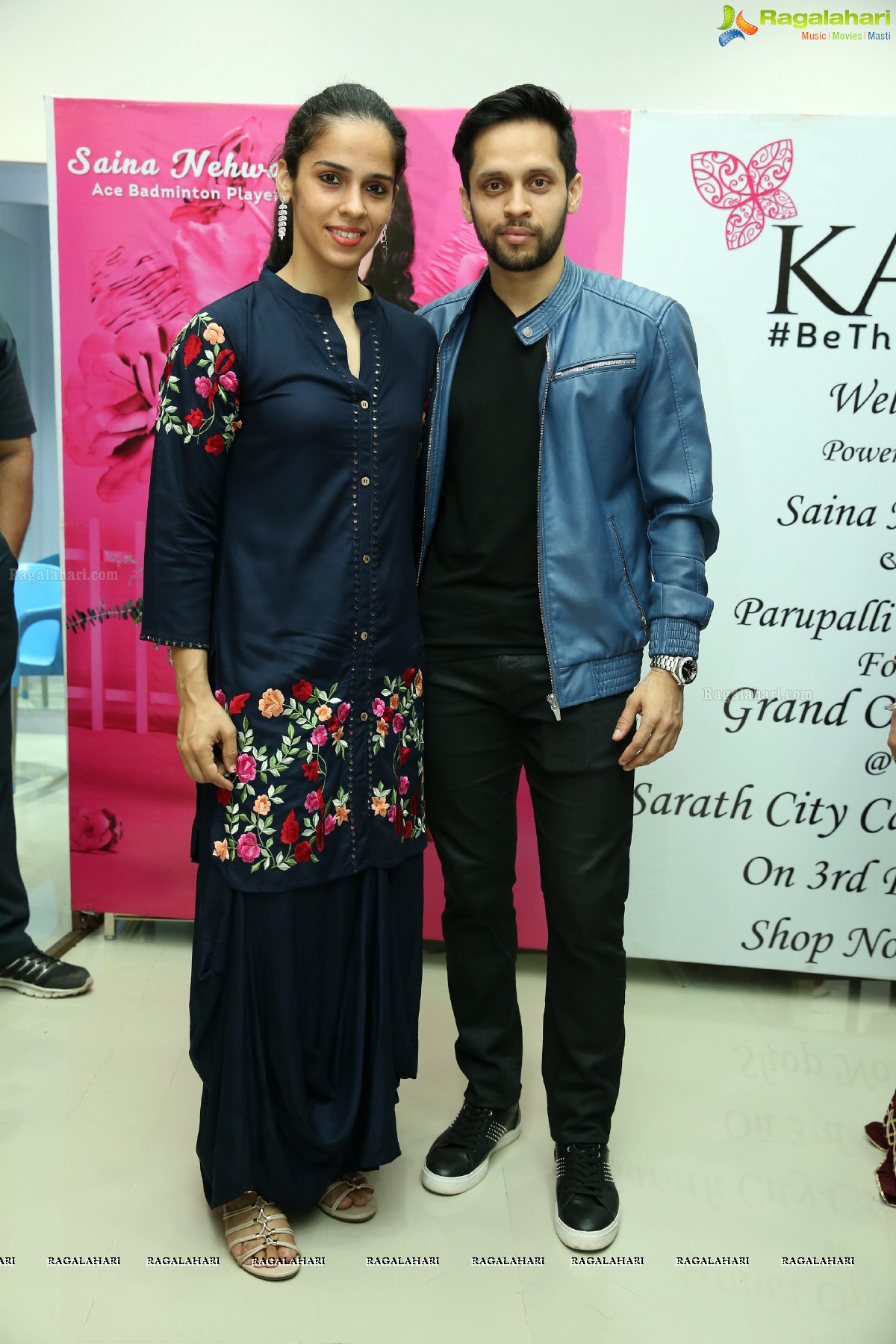 Saina Nehwal & Parupalli Kashyap Launch Kaira’s 111th Store at Saratha City Capital Mall, Kondapur