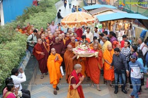 Procession Of Buddhist Monks & Followers 