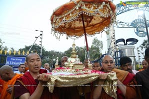 Procession Of Buddhist Monks & Followers 