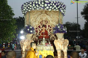 Procession Of Buddhist Monks & Followers 