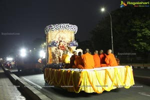Procession Of Buddhist Monks & Followers 