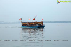 Procession Of Buddhist Monks & Followers 