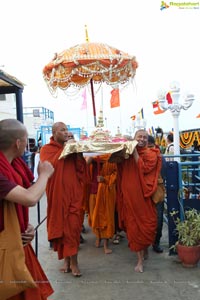 Procession Of Buddhist Monks & Followers 