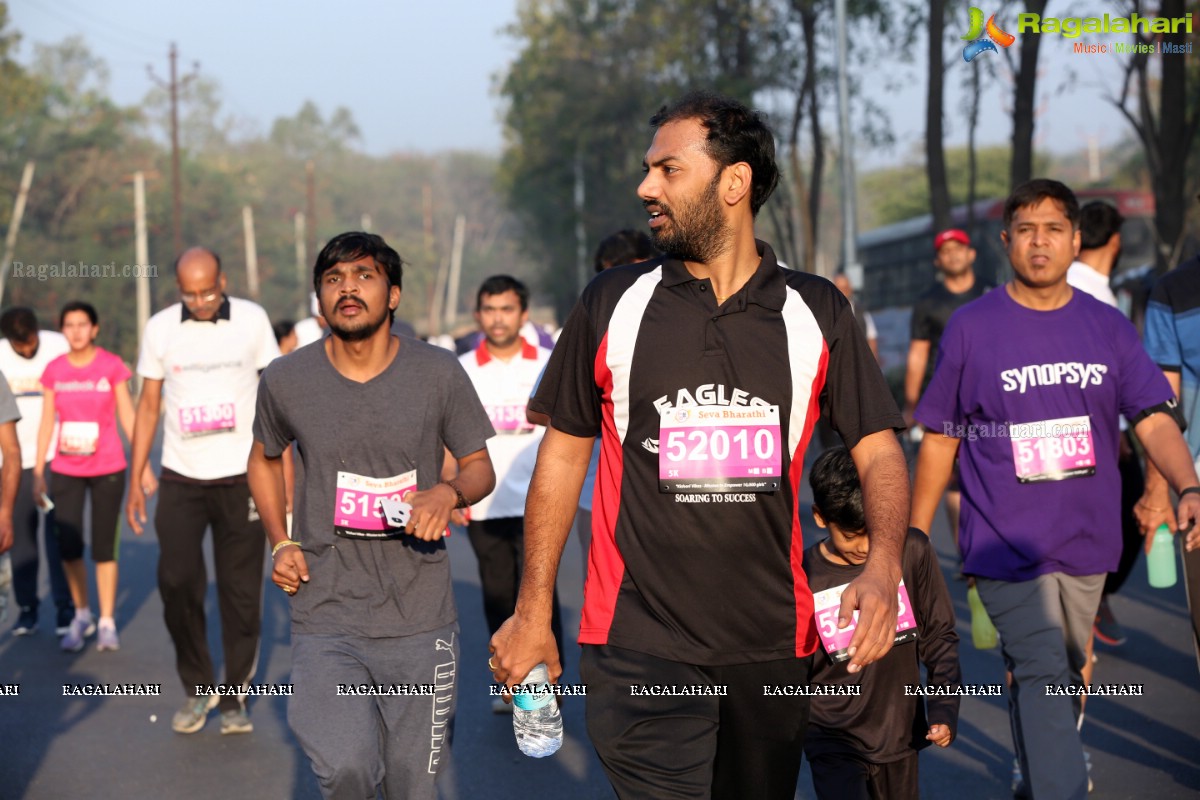 Run for a Girl Child 3rd Edition of Seva Bharathi at Gachibowli Stadium