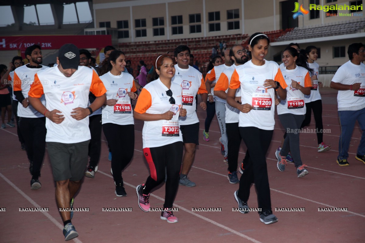 Run for a Girl Child 3rd Edition of Seva Bharathi at Gachibowli Stadium