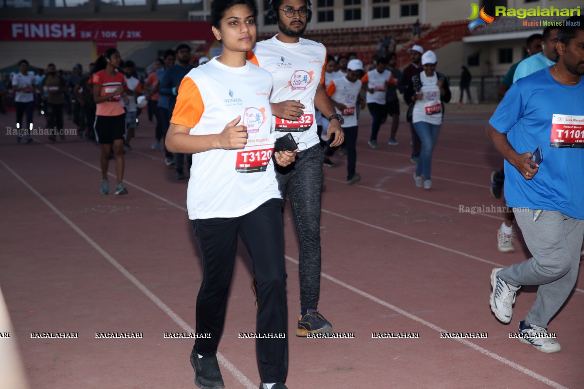 Run for a Girl Child 3rd Edition of Seva Bharathi at Gachibowli Stadium