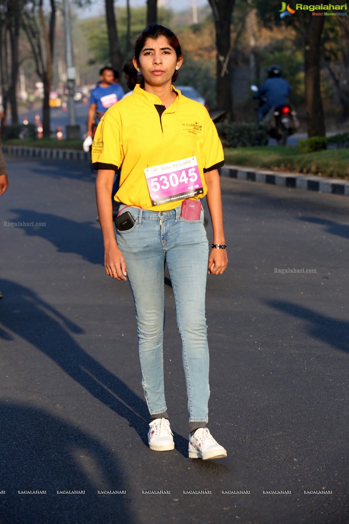 Run for a Girl Child 3rd Edition of Seva Bharathi at Gachibowli Stadium