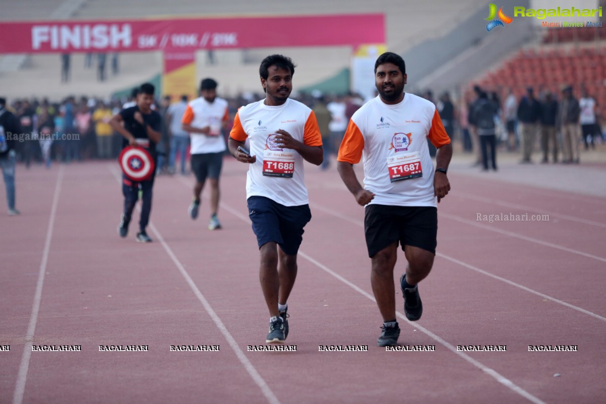 Run for a Girl Child 3rd Edition of Seva Bharathi at Gachibowli Stadium