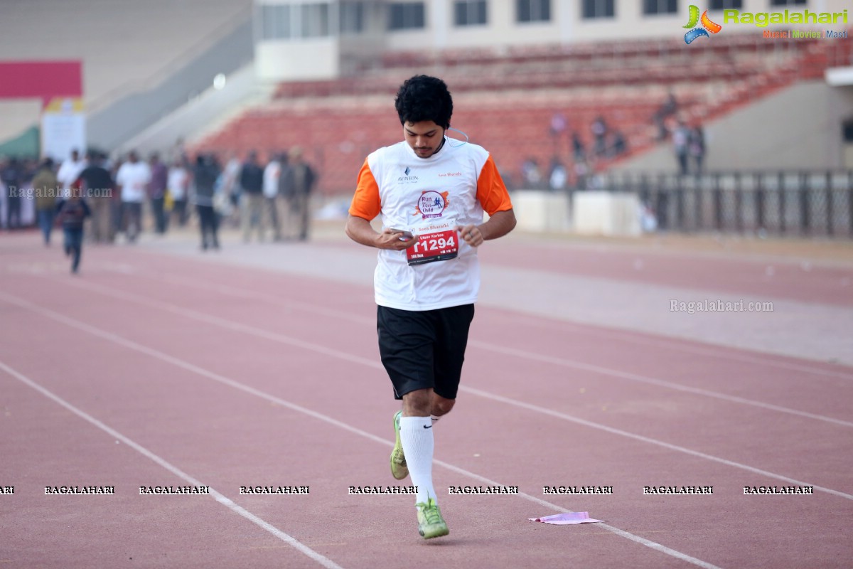 Run for a Girl Child 3rd Edition of Seva Bharathi at Gachibowli Stadium