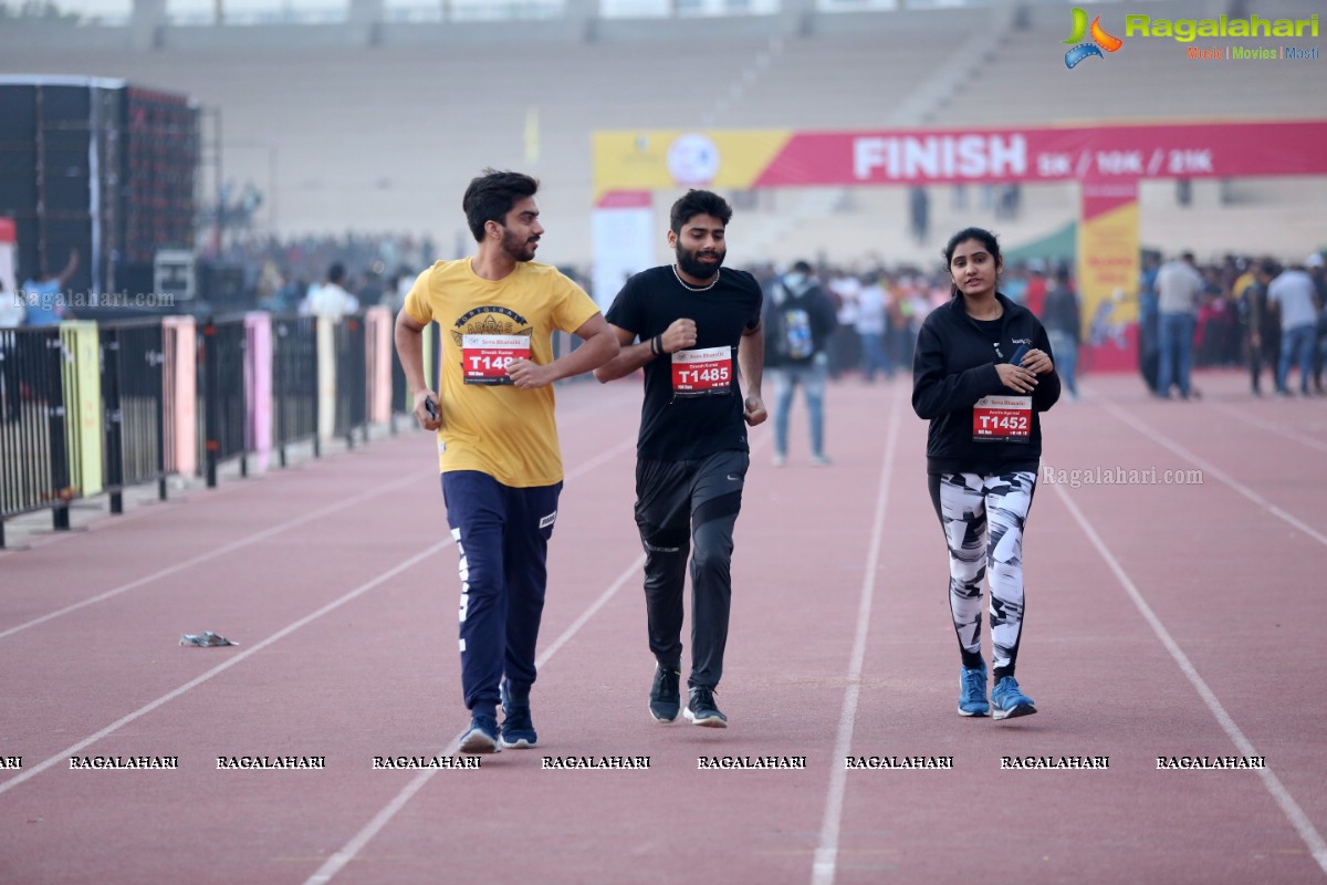 Run for a Girl Child 3rd Edition of Seva Bharathi at Gachibowli Stadium