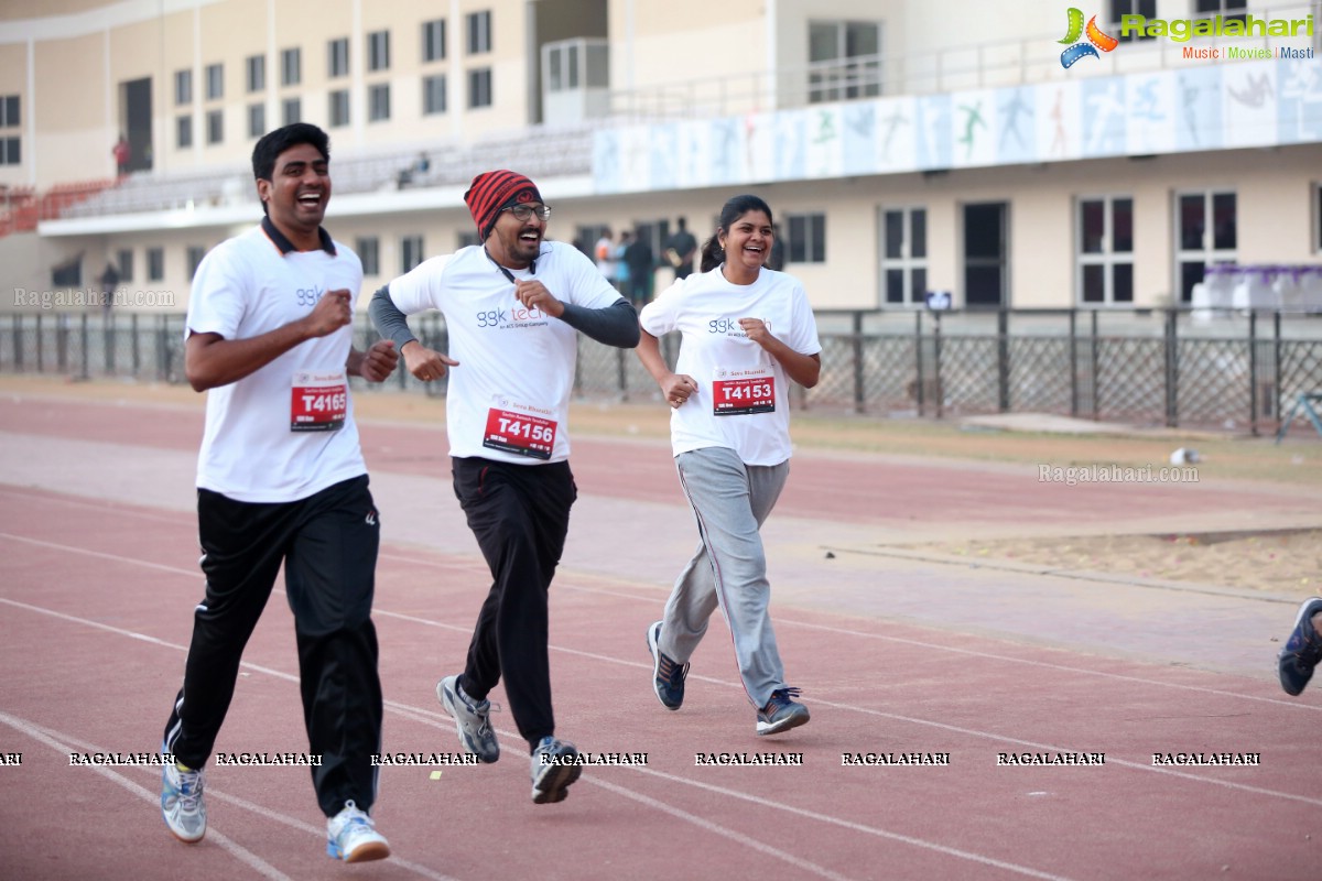 Run for a Girl Child 3rd Edition of Seva Bharathi at Gachibowli Stadium