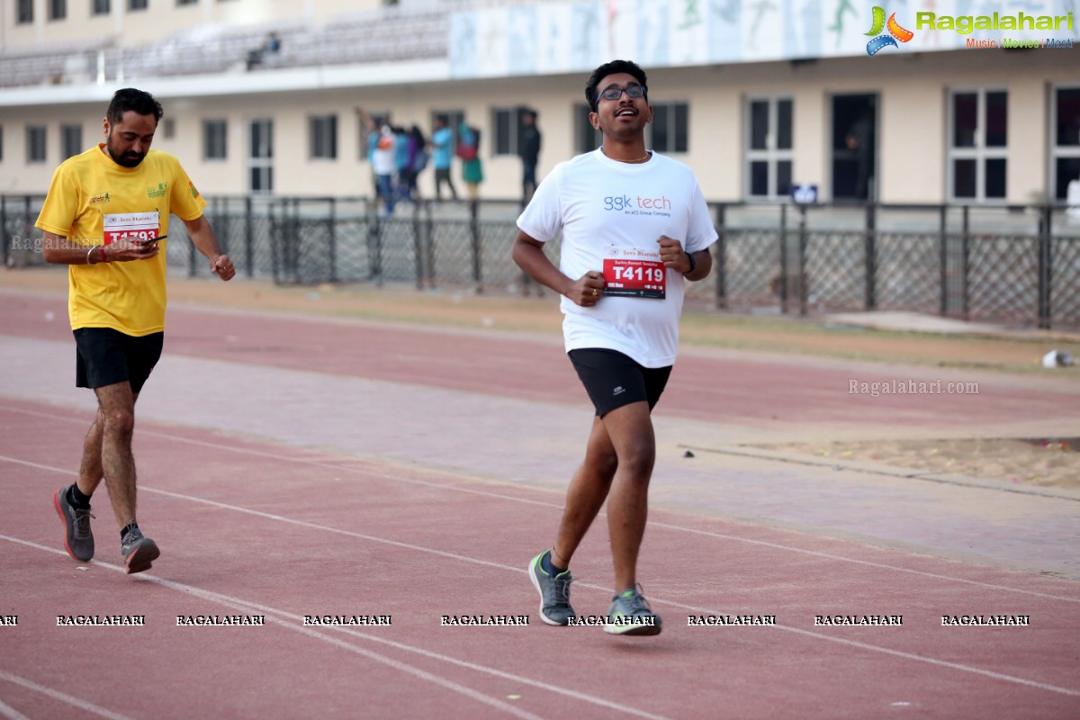 Run for a Girl Child 3rd Edition of Seva Bharathi at Gachibowli Stadium