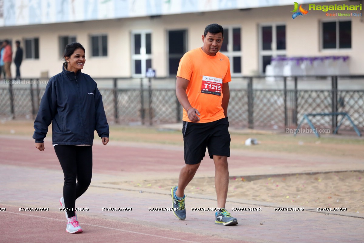 Run for a Girl Child 3rd Edition of Seva Bharathi at Gachibowli Stadium