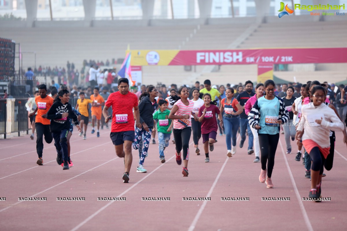 Run for a Girl Child 3rd Edition of Seva Bharathi at Gachibowli Stadium