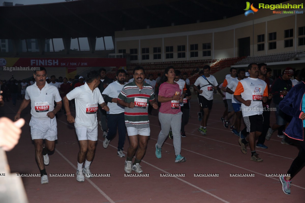 Run for a Girl Child 3rd Edition of Seva Bharathi at Gachibowli Stadium