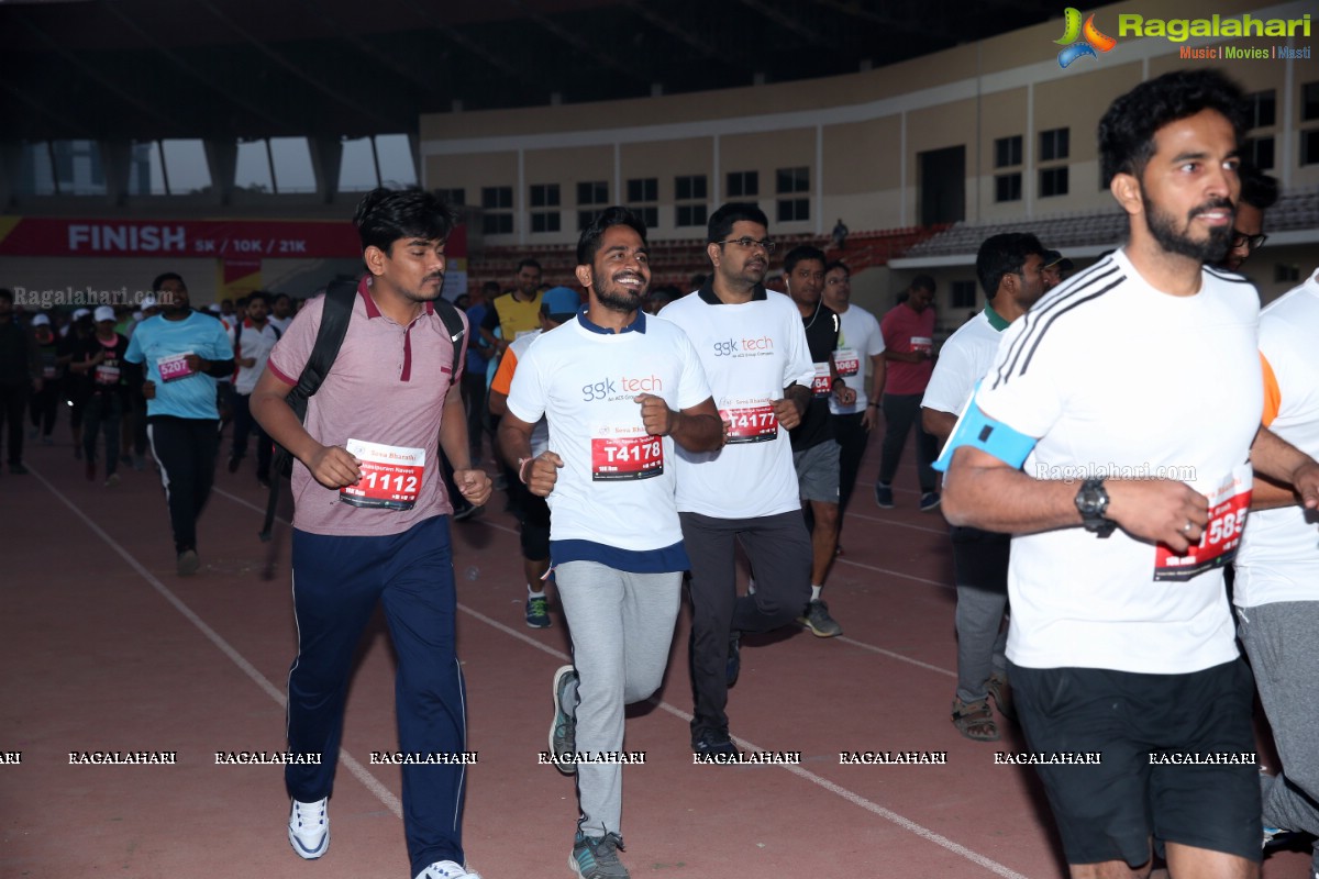 Run for a Girl Child 3rd Edition of Seva Bharathi at Gachibowli Stadium