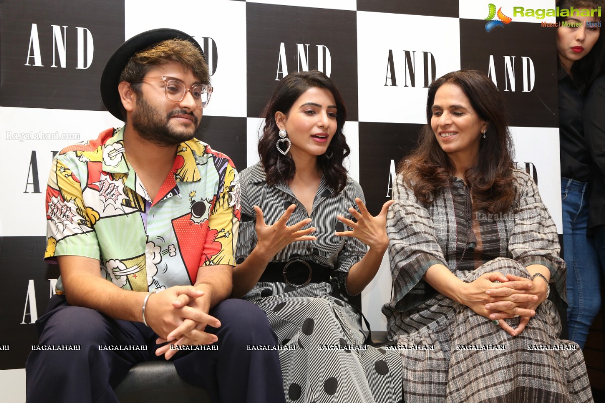 Samantha Akkineni & Anita Dongre at AND Store in Banjara Hills, Hyderabad