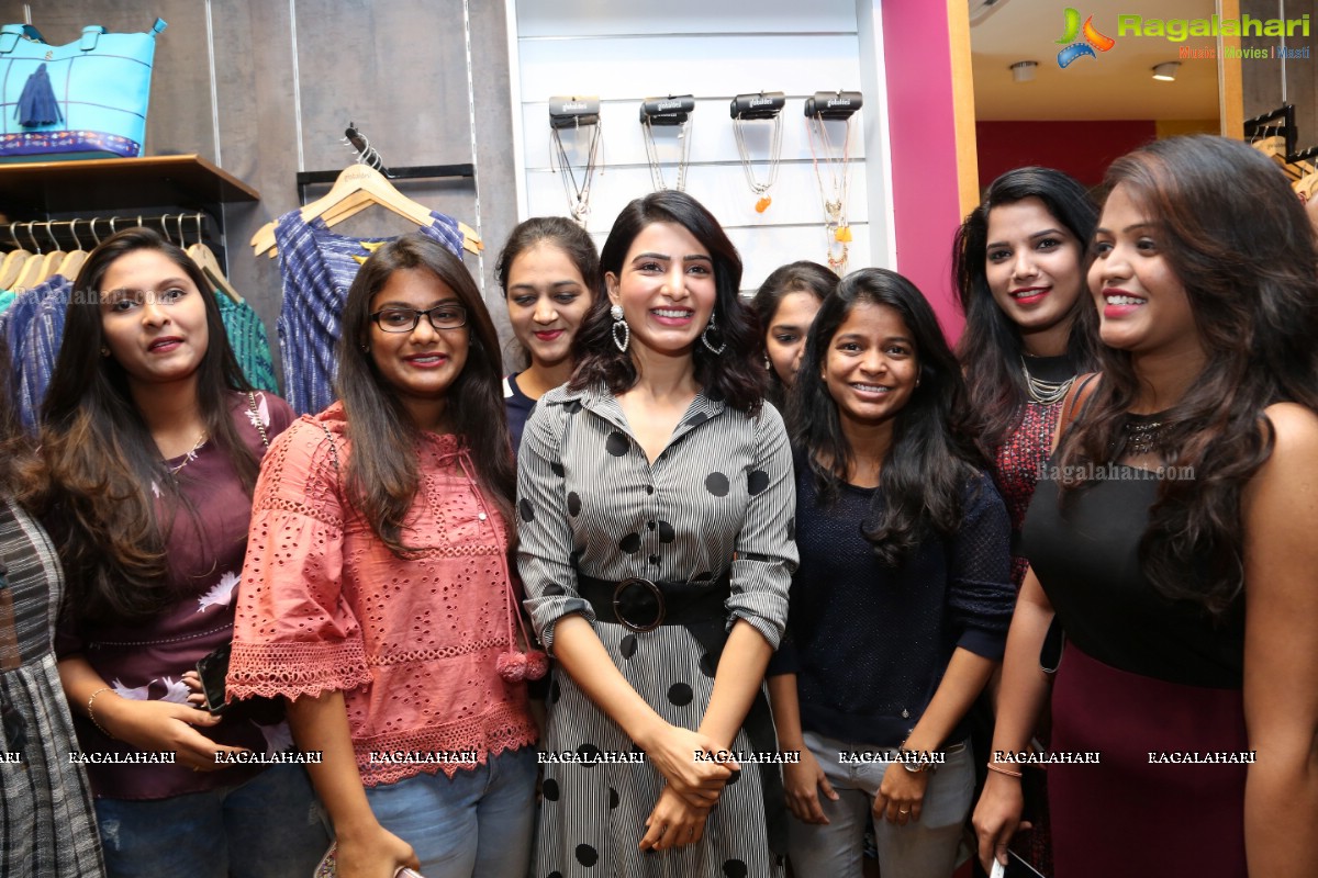 Samantha Akkineni & Anita Dongre at AND Store in Banjara Hills, Hyderabad