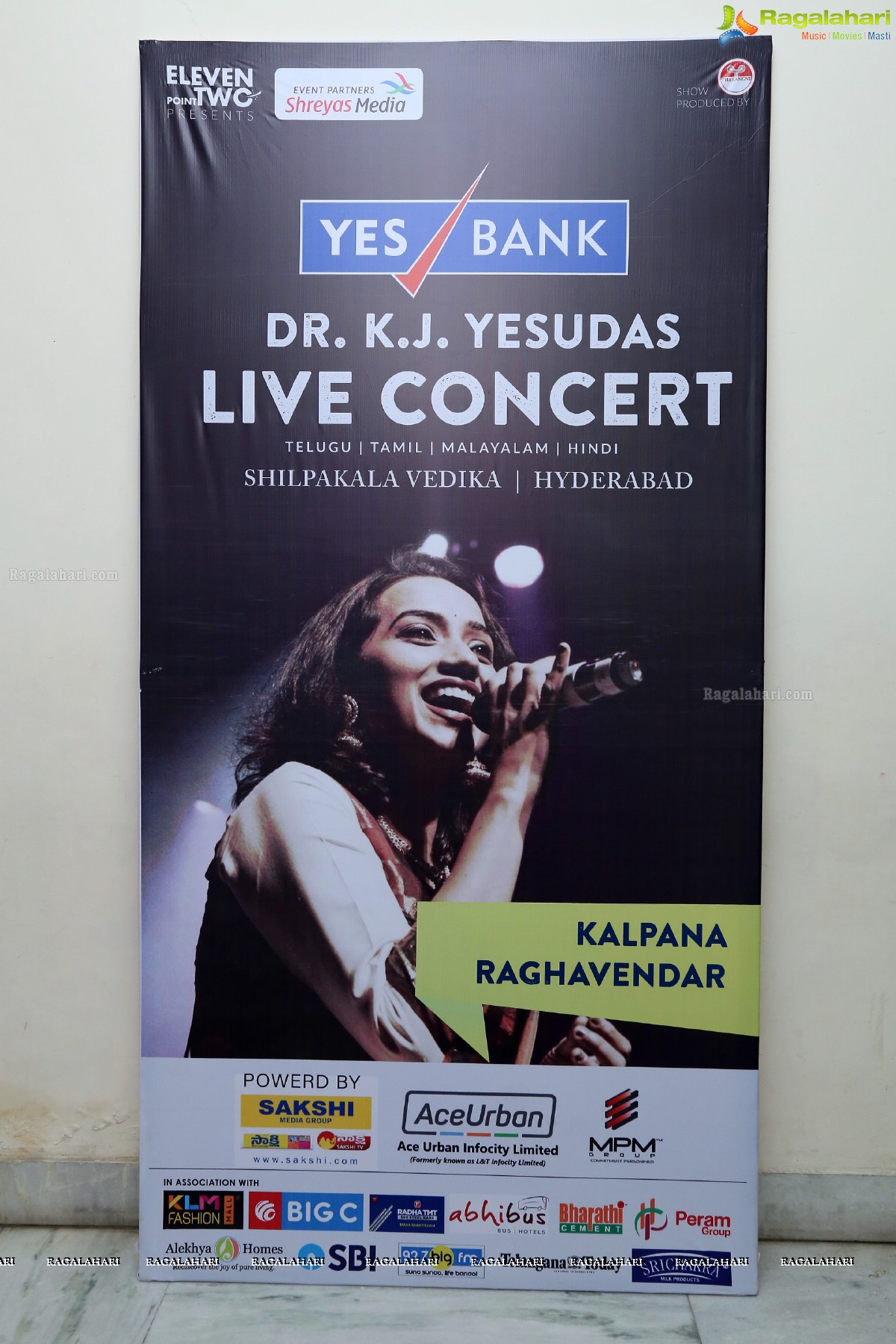 KJ Yesudas's Live Music Concert at Shilpakala Vedika