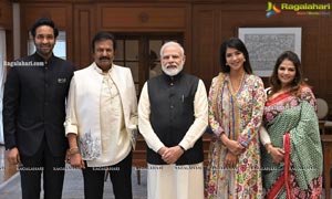 Mohan Babu and Family Meets PM Modi