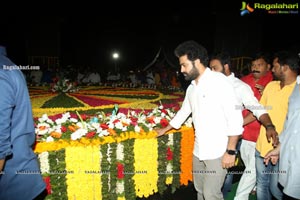 Jr NTR And Kalyan Ram Pay Tribute To NTR At NTR Ghat