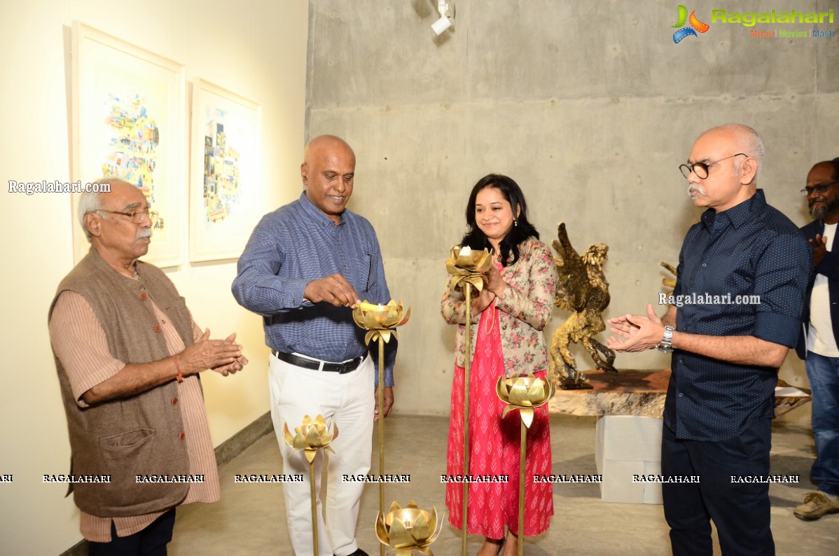 Ashtabhuji Art Show at Gallery 78, Hitex