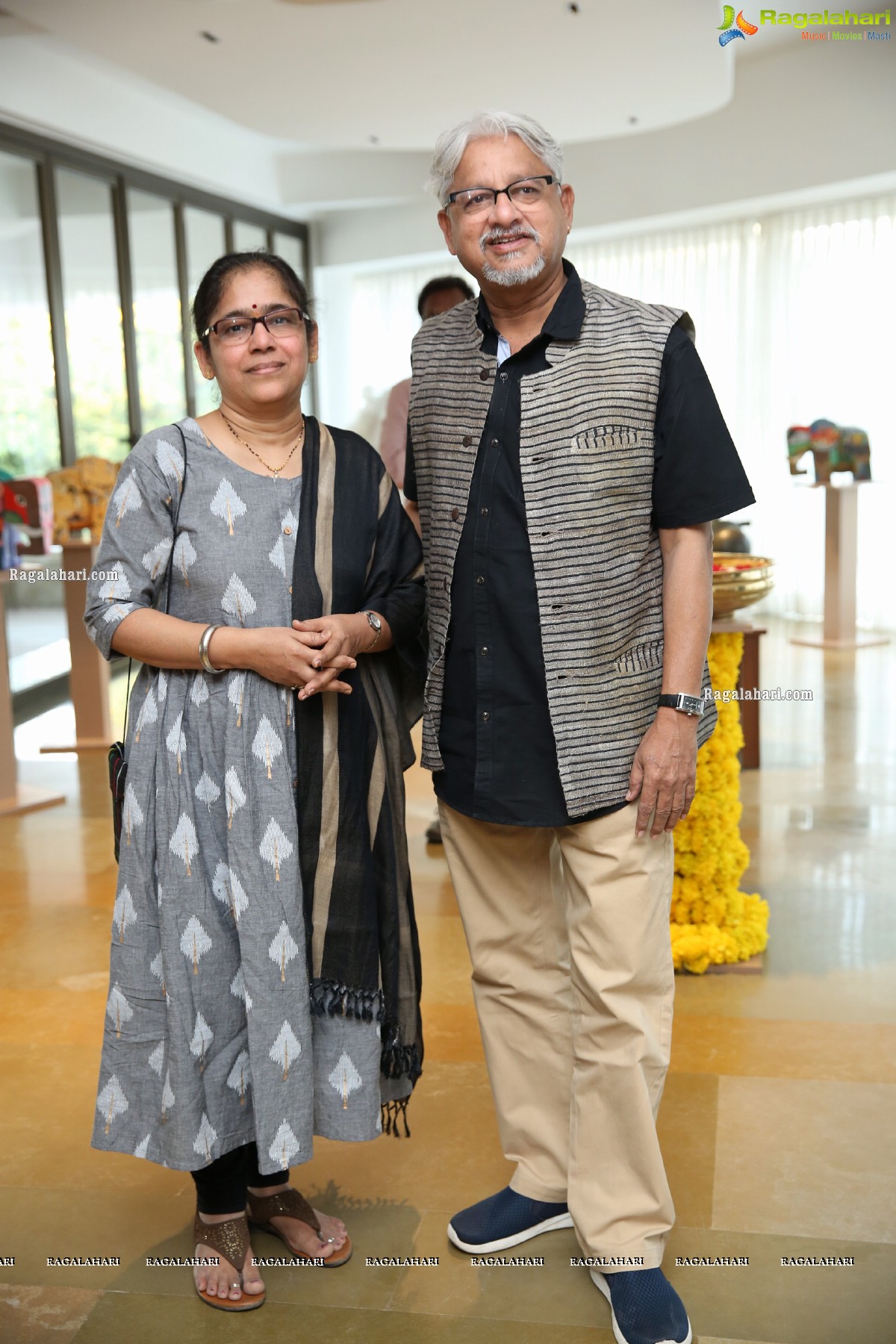 Gaja, An exhibition of painted Elephant Sculptures at Bangur House, Hyderabad