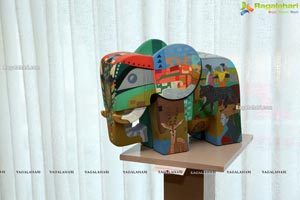 Gaja, An exhibition of painted Elephant Sculptures