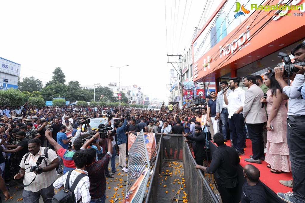 Happi Mobiles Grand Launch of 60th Store by Mega Power Star Ram Charan at Vijayawada