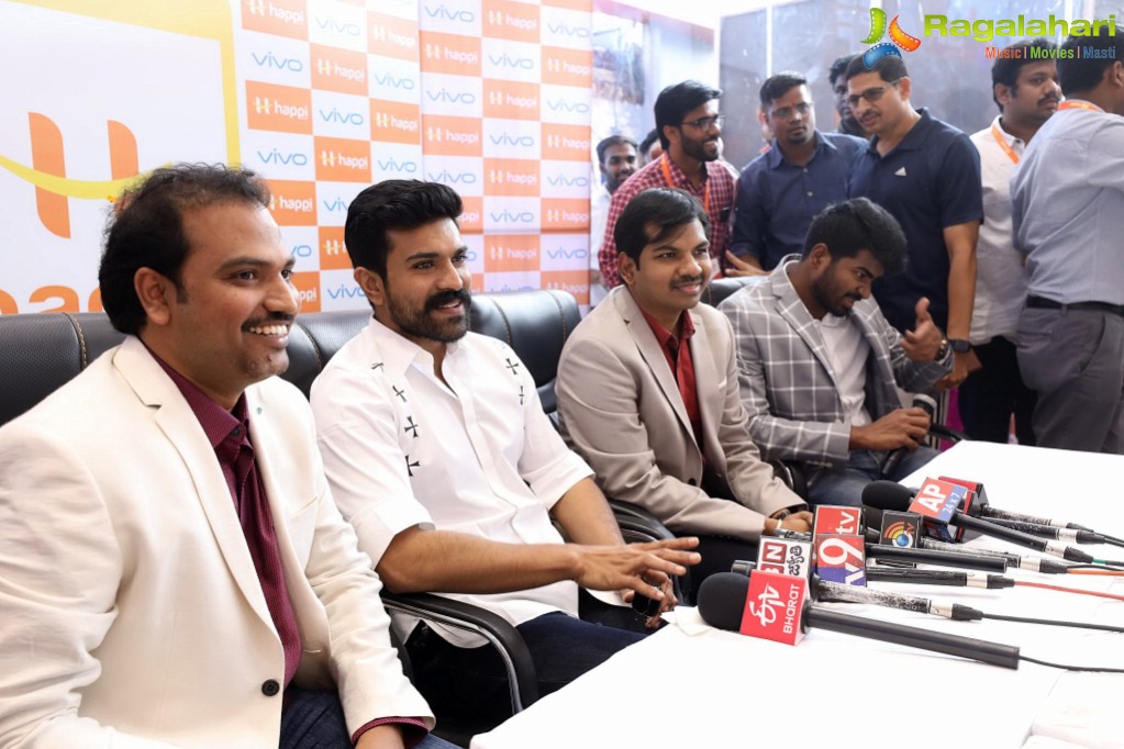 Happi Mobiles Grand Launch of 60th Store by Mega Power Star Ram Charan at Vijayawada
