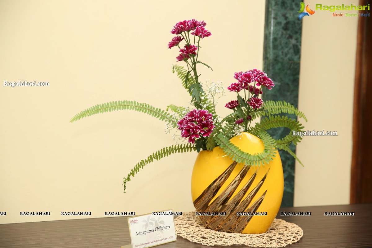 Ikebana International Hyderabad Chapter #250 Ferns And Petals Annual Ikebana Exhibition