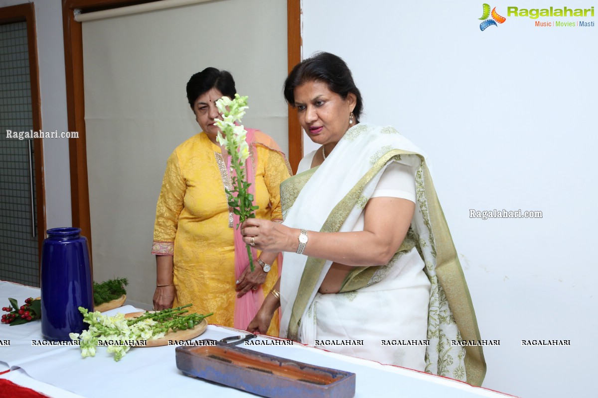 Ikebana Demonstration at MLA'S Colony Recreation Centre