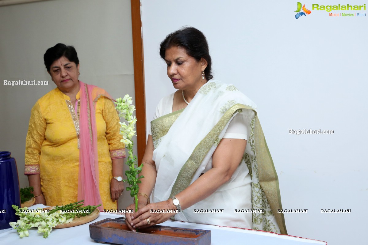 Ikebana Demonstration at MLA'S Colony Recreation Centre