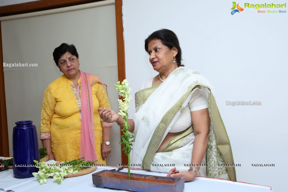 Ikebana Demonstration at MLA'S Colony Recreation Centre