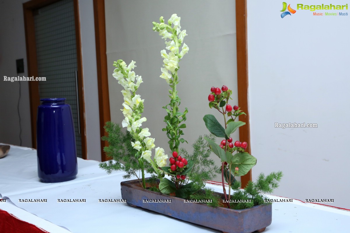 Ikebana Demonstration at MLA'S Colony Recreation Centre