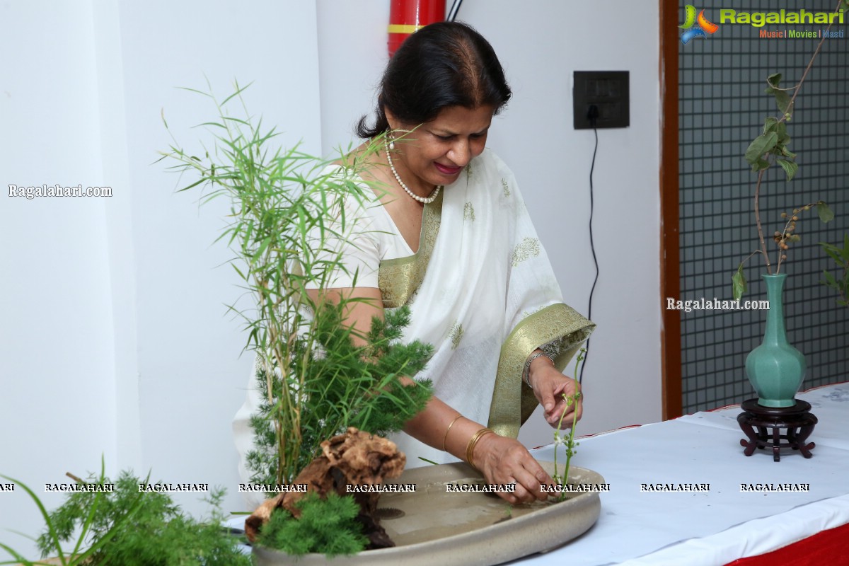 Ikebana Demonstration at MLA'S Colony Recreation Centre