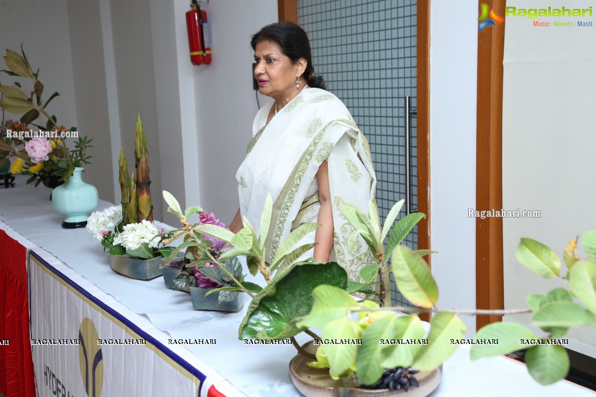 Ikebana Demonstration at MLA'S Colony Recreation Centre