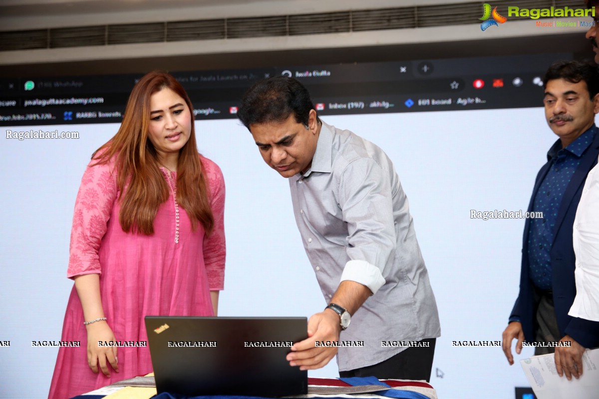 Jwala Gutta Academy of Excellence Official Website Launch by KT Rama Rao