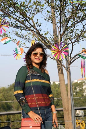 Lions Club of Hyderabad Petals Kite Flying at Fat Pigeon