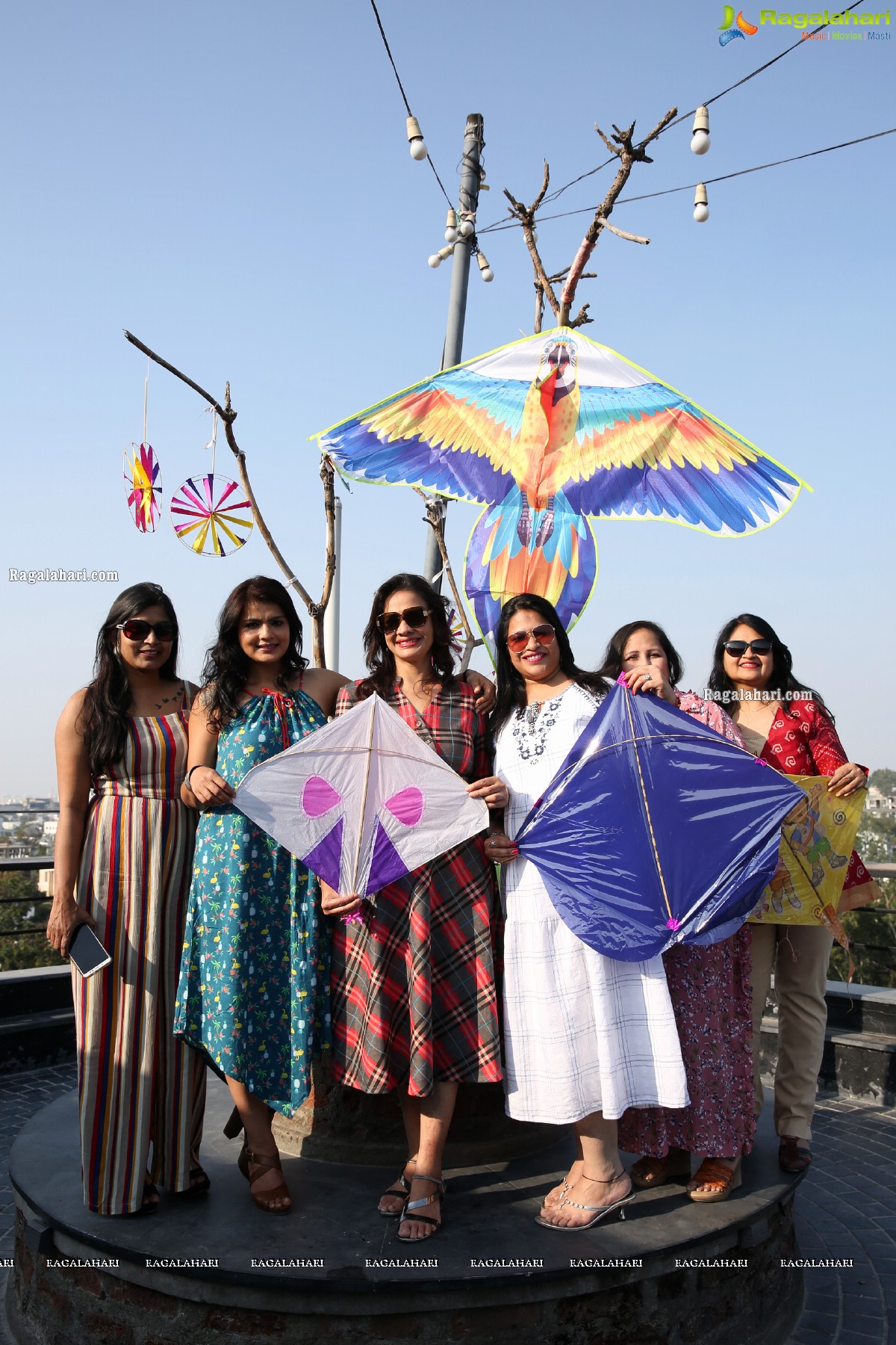 Lions Club of Hyderabad Petals Sankranti Kite Flying at Fat Pigeon