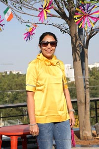 Lions Club of Hyderabad Petals Kite Flying at Fat Pigeon