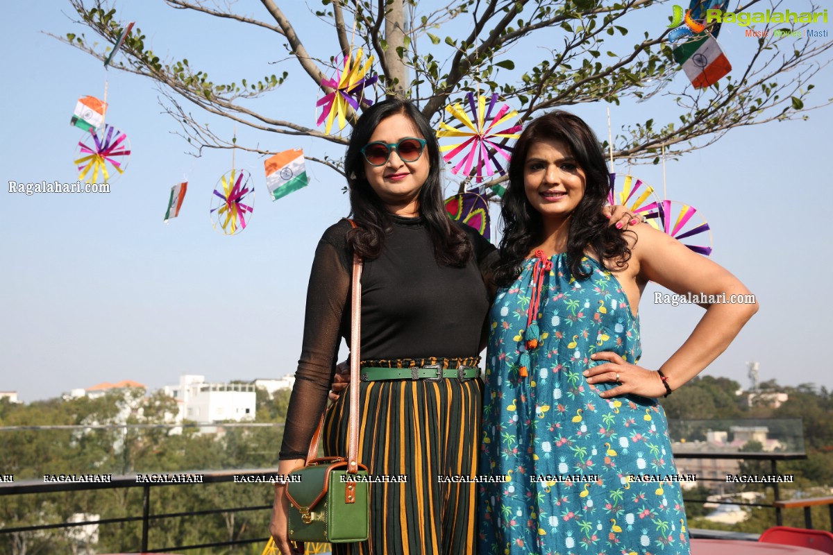 Lions Club of Hyderabad Petals Sankranti Kite Flying at Fat Pigeon