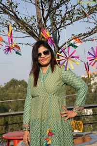 Lions Club of Hyderabad Petals Kite Flying at Fat Pigeon