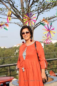 Lions Club of Hyderabad Petals Kite Flying at Fat Pigeon