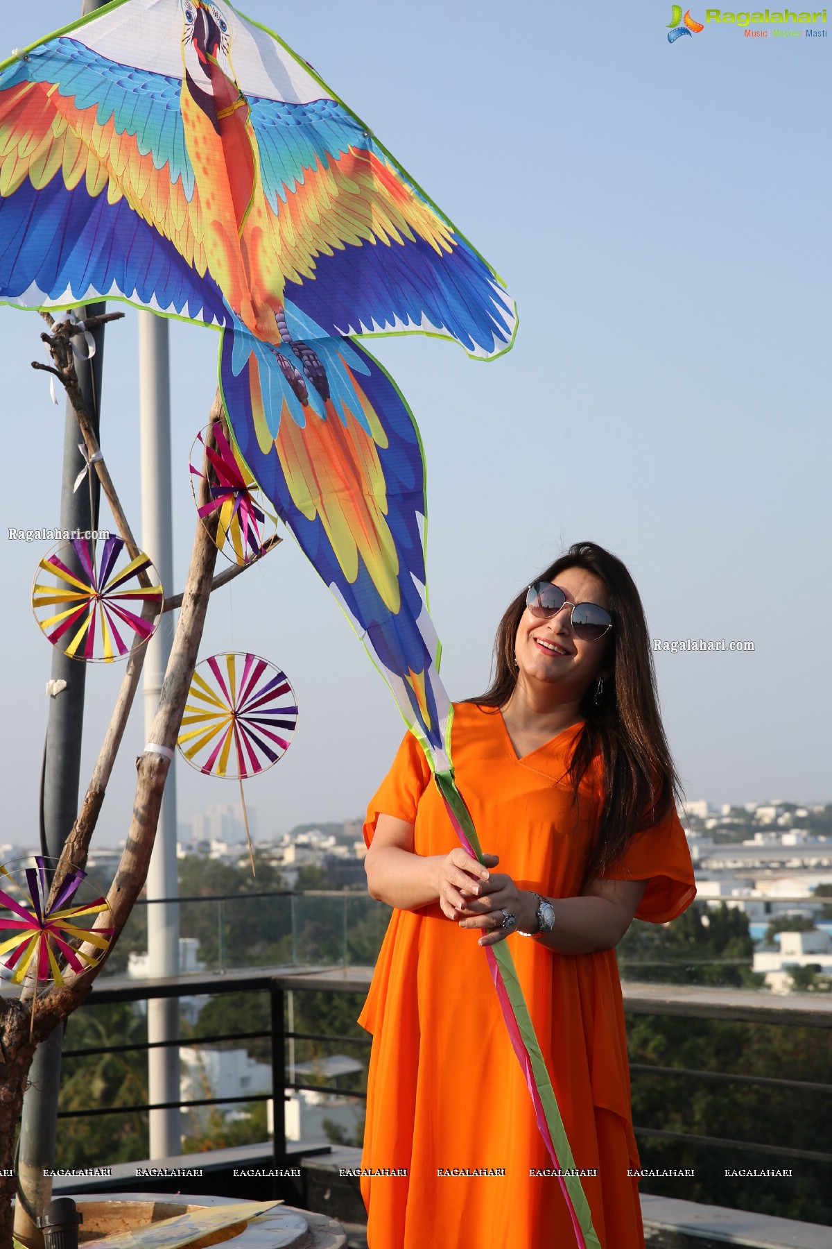 Lions Club of Hyderabad Petals Sankranti Kite Flying at Fat Pigeon
