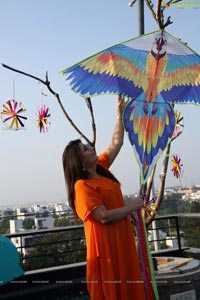 Lions Club of Hyderabad Petals Kite Flying at Fat Pigeon