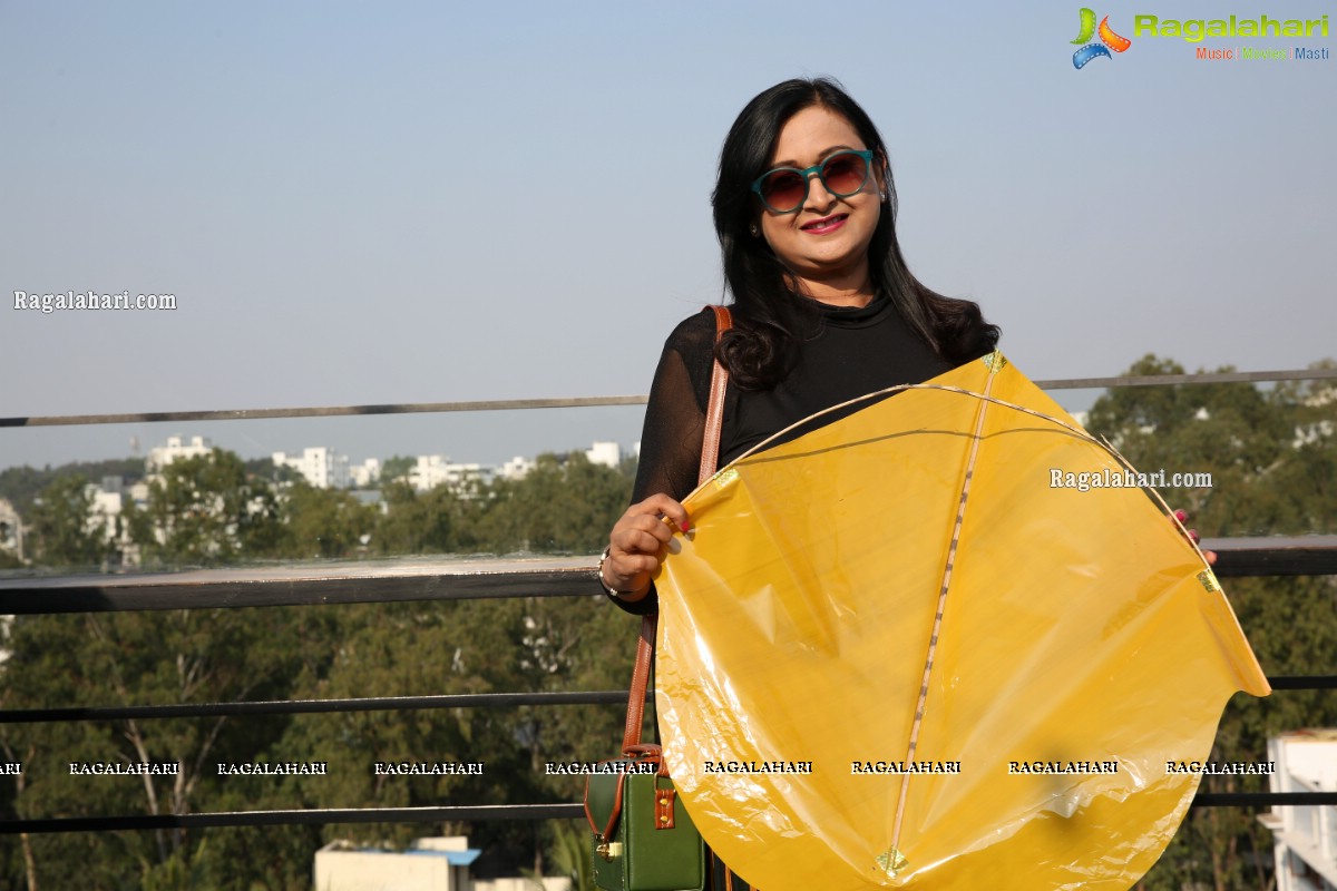 Lions Club of Hyderabad Petals Sankranti Kite Flying at Fat Pigeon